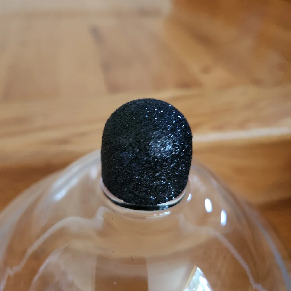 Skull glass candy jar with lid
